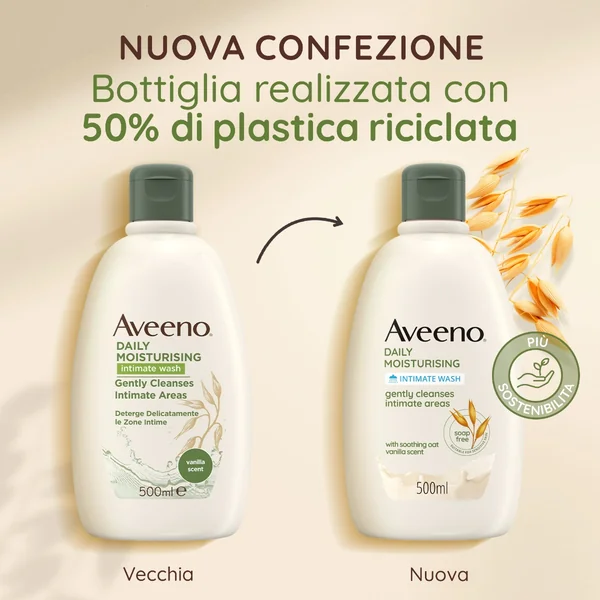 Aveeno Daily Moisturising Detergente Intimo 500 ml - immagine 3