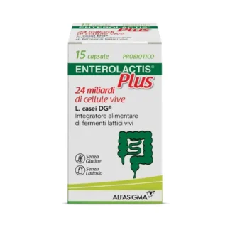 Enterolactis Plus Integratore Fermenti Lattici Vivi e Probiotici 15 Capsule