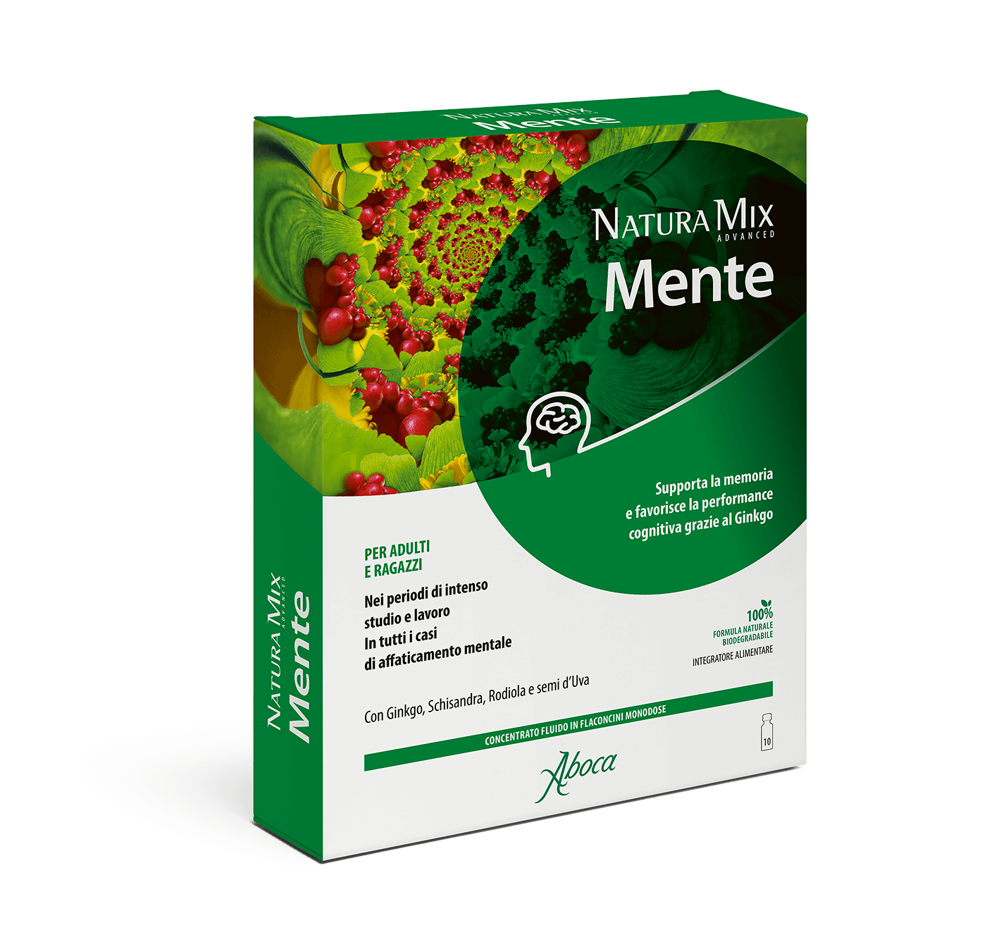 Natura Mix Advanced Mente - Concentrato Fluido Flaconcini