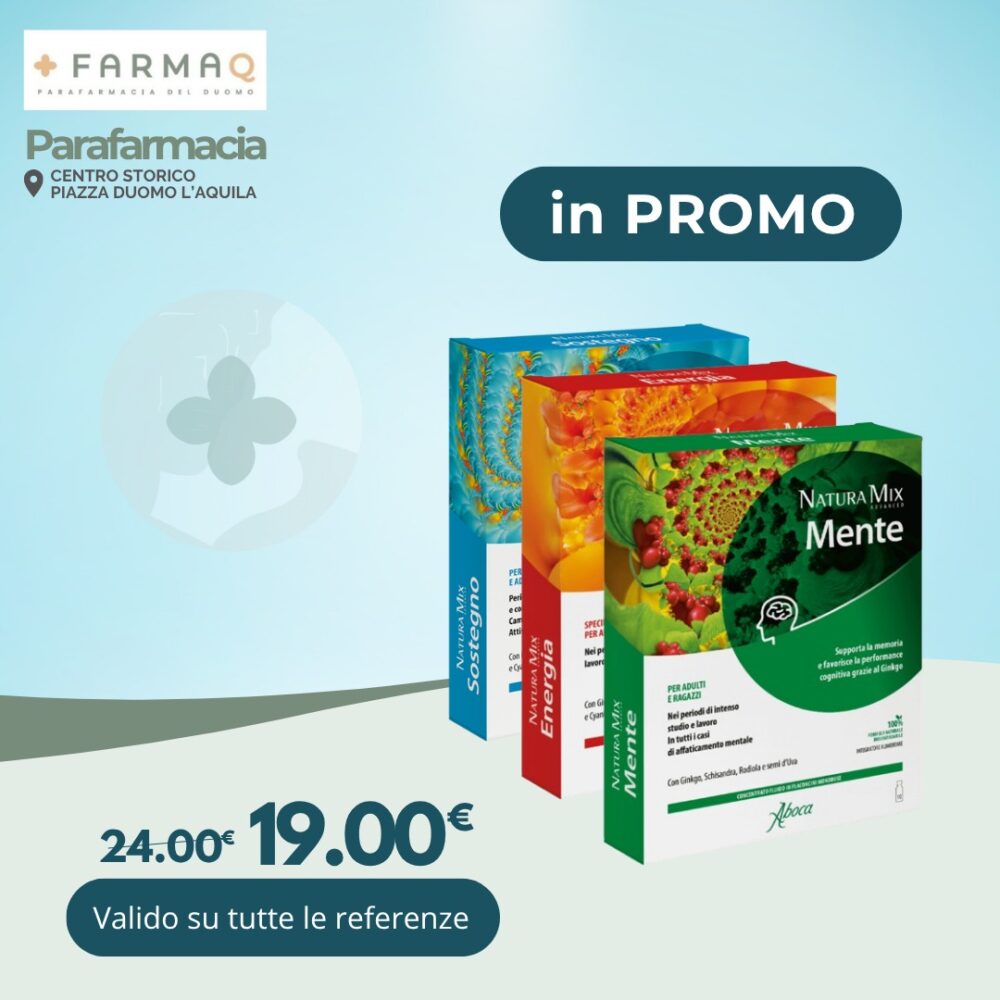 Promozione Natura Mix Integratori - Promozione Natura Mix Integratori - FarmAQ - Parafarmacia del Duomo L'Aquila