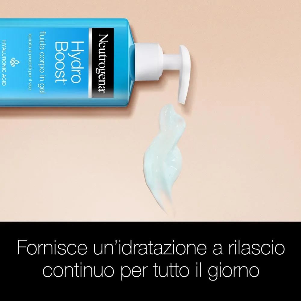 Neutrogena Hydro Boost Crema Corpo Idratante Fluida Gel Acido Ialuronico 400 ml - immagine 2