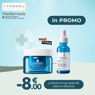 Black Friday La Roche Posay - FarmAQ - Parafarmacia del Duomo L'Aquila - parafarmacia benessere e salute