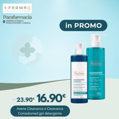 Avene cleanance gel detergenti - promozioni - FarmAQ - Parafarmacia del Duomo L'Aquila