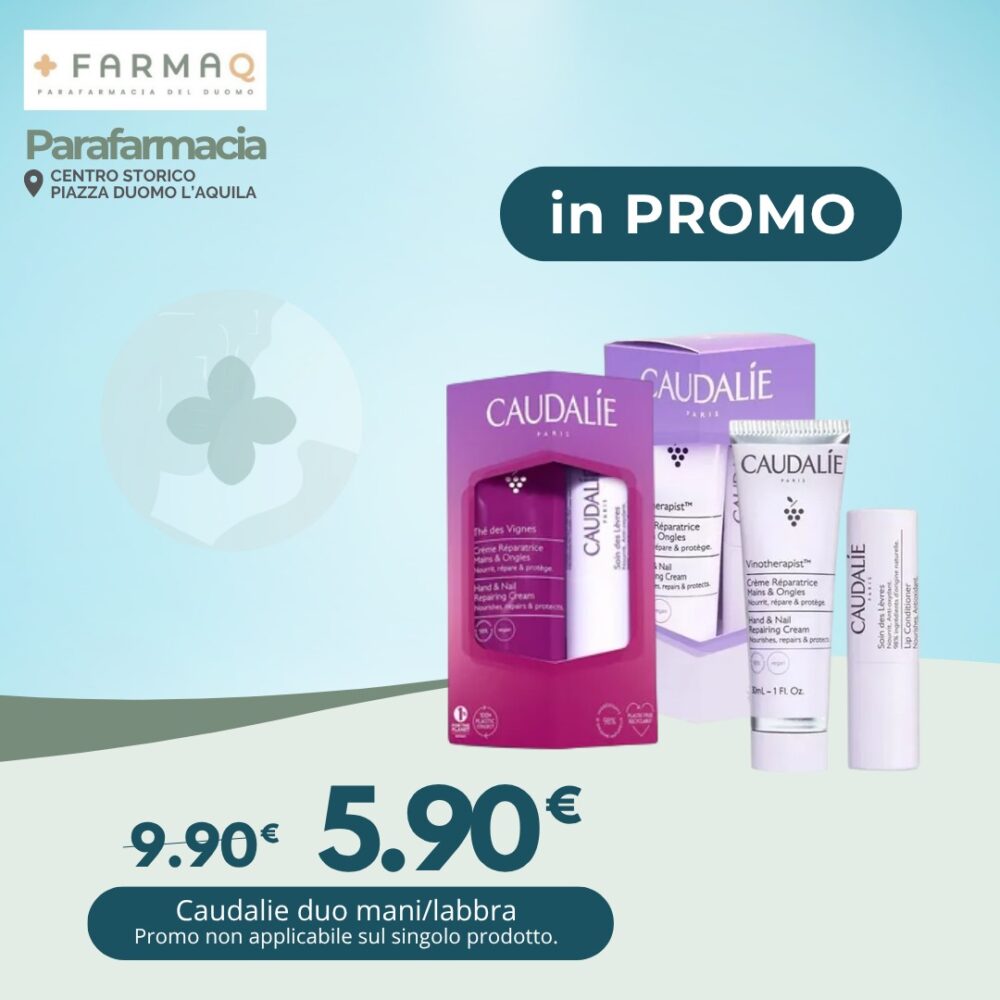 Caudalie duo mani labbra - Caudalie duo mani labbra - FarmAQ - Parafarmacia del Duomo L'Aquila