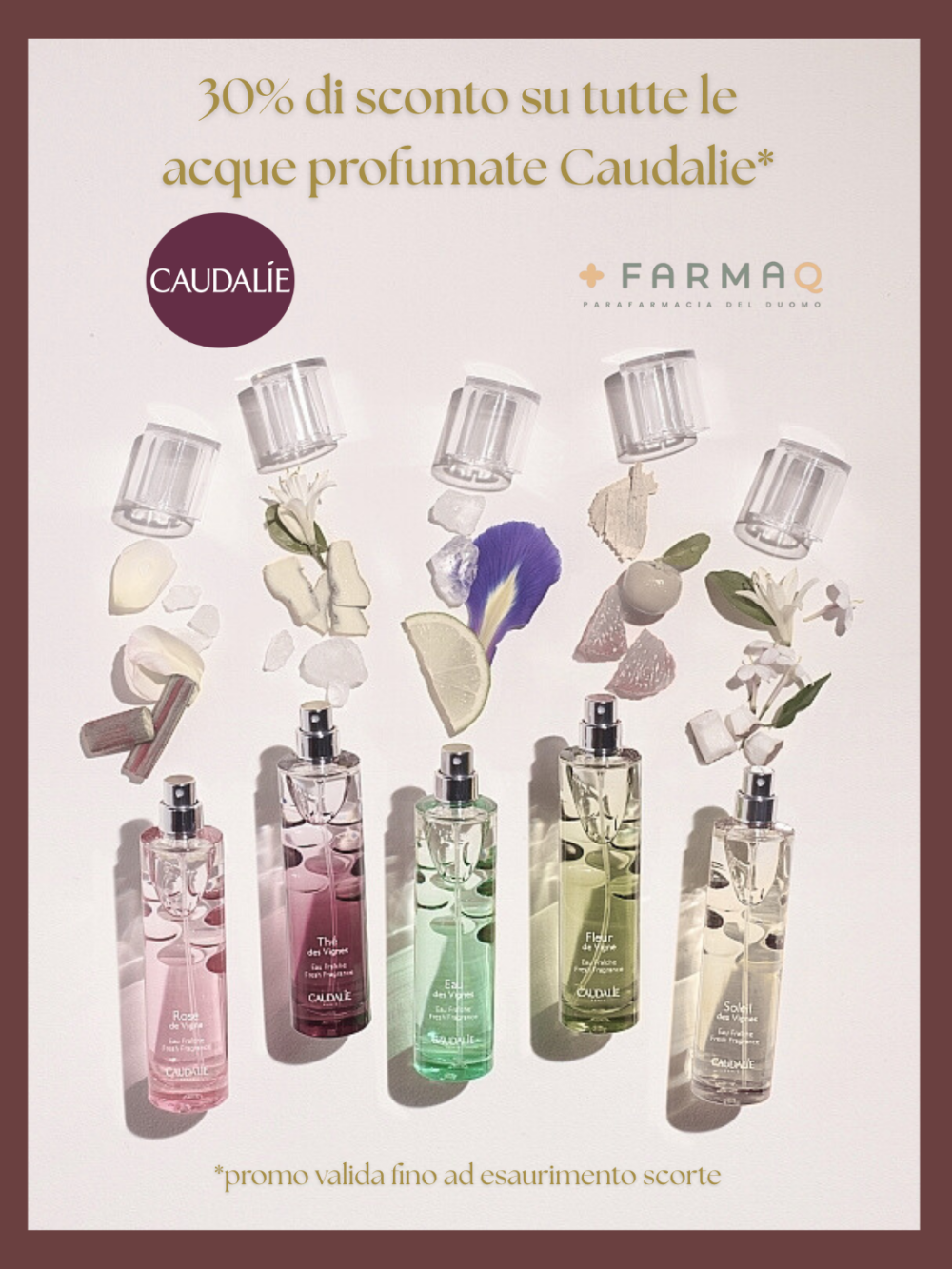 New promo Caudalìe Acque profumate - New promo Caudalìe Acque profumate - FarmAQ - Parafarmacia del Duomo L'Aquila