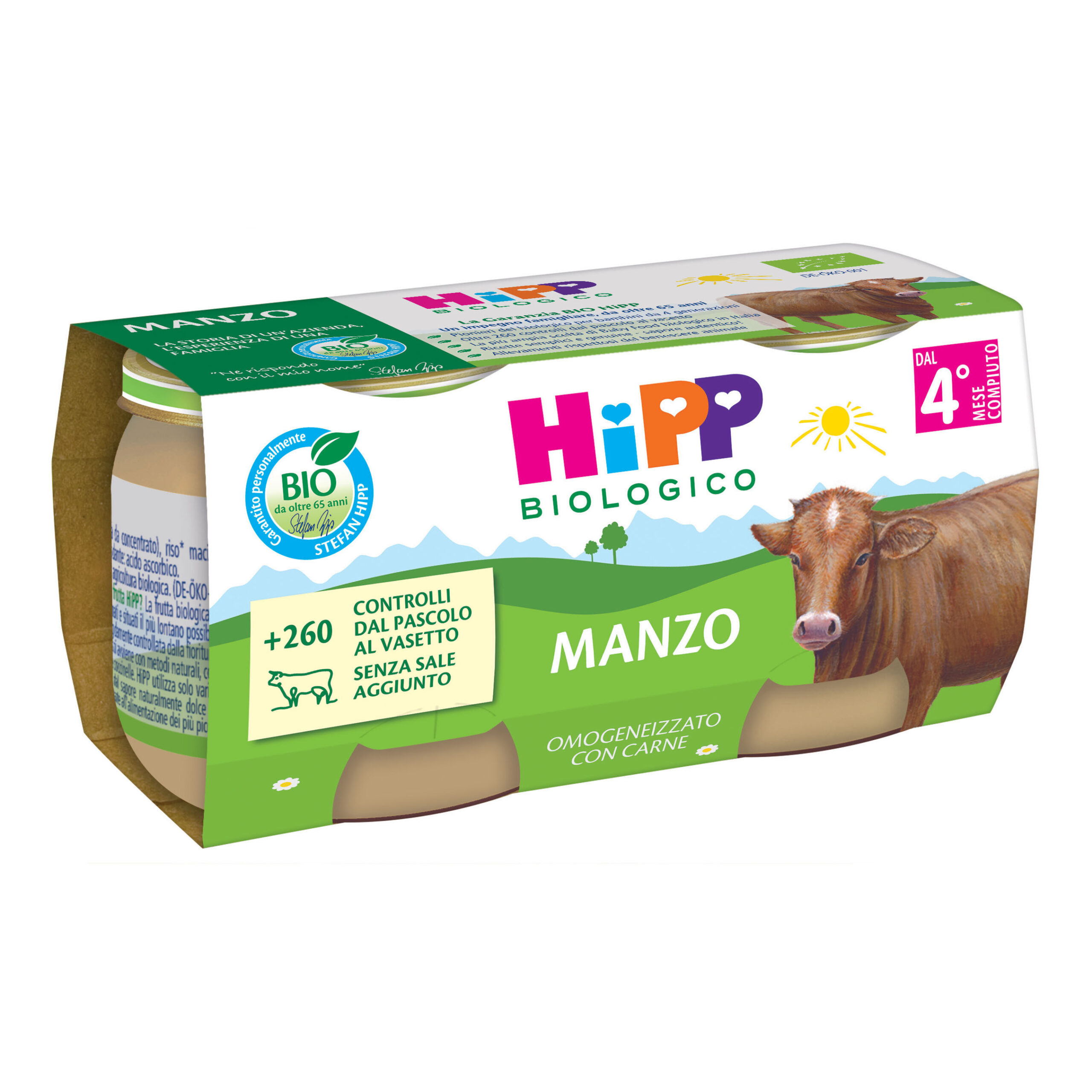 HIPP- Omogeneizzato manzo 2x80g bio