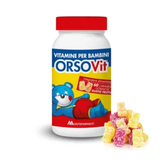 Montefarmaco Orsovit Integratore di Vitamine per Bambini 60 caramelle