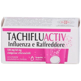 TACHIFLUACTIV INFLUENZA E RAFFREDDORE 500 mg/60 mg 10 Compresse Effervescenti