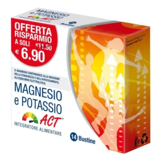 Magnesio e Potassio Act 14 Bustine 70g