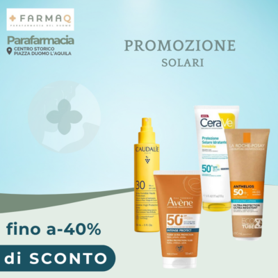 Nuovi Solari 2026 - FarmAQ - Parafarmacia del Duomo L'Aquila - parafarmacia benessere e salute