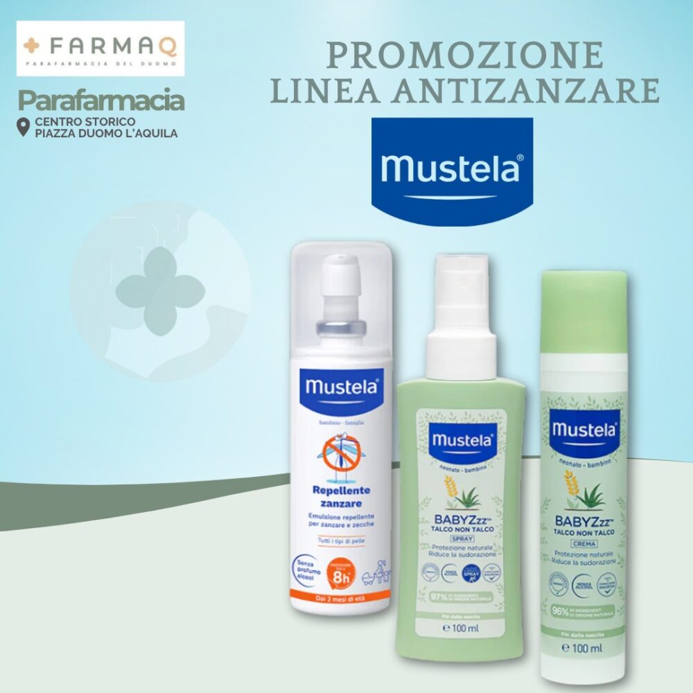 Antizanzare Mustela - Antizanzare Mustela - FarmAQ - Parafarmacia del Duomo L'Aquila