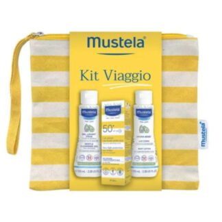 Mustela Kit Viaggio Latte Solare SPF50+40ml + Detergente 100ml + Idratante 100ml