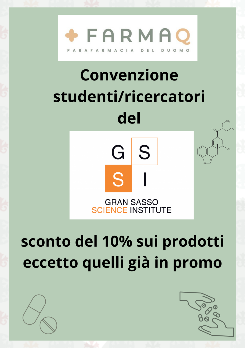 Convenzione studenti GSSI - Convenzione studenti GSSI - FarmAQ - Parafarmacia del Duomo L'Aquila