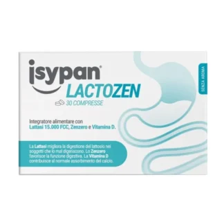 Isypan Lactozen Integratore con Lattasi per Digestione del Lattosio 30 Compresse
