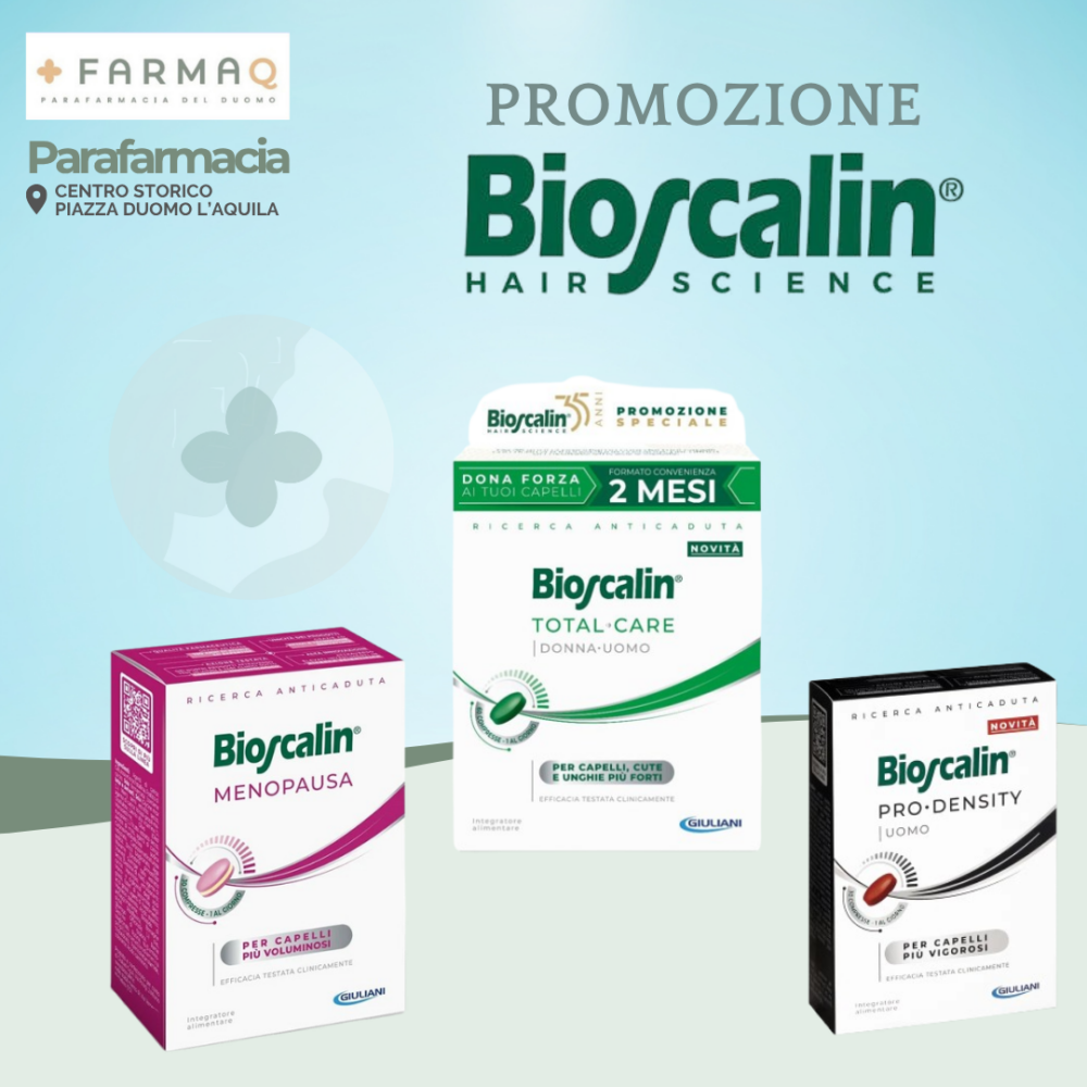 Promo Bioscalin - Promo Bioscalin - FarmAQ - Parafarmacia del Duomo L'Aquila