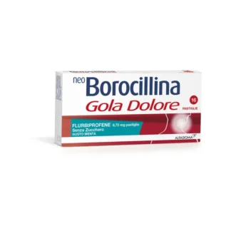 Neoborocillina Gola Dolore 16 Pastiglie Senza Zucchero Menta e Limone e Miele
