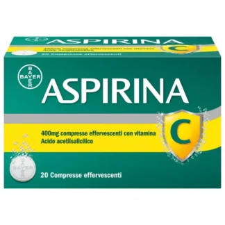 Aspirina C Vitamina C 400mg 10 Compresse Effervescenti per Raffreddore e Influenza