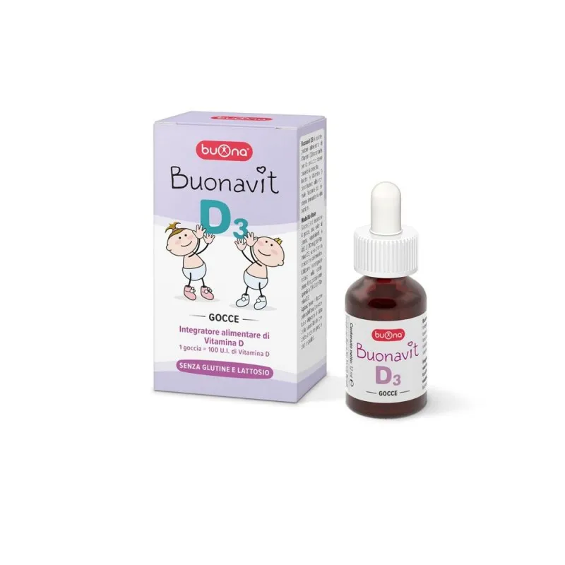 Buona Buonavit D3 Integratore Vitamina D3 Gocce 400 UI 12 ml